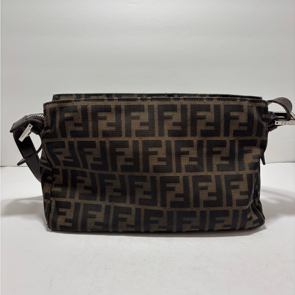 Fendi Vintage Brown Monogram Shoulder Bag - Picture 3 of 14